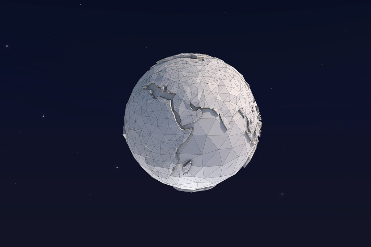 Low Poly Earth, an Environmental 3D Model by CreativeeArt (Photo 6 of 12)