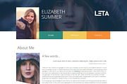 LETA - Responsive HTML Virtual Card, a Bootstrap Template by ArtRow Team (Thumbnail 2 of 4)
