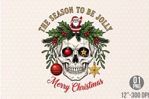 Skeleton Christmas Santa PNG, an Illustration by Designking