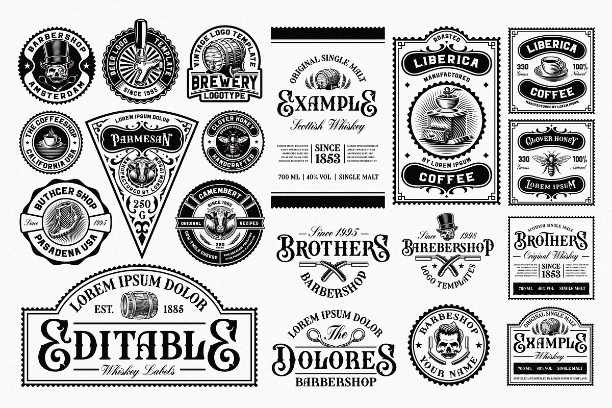 Vintage Fonts & Graphics Bundle, a Handwritten Font by Harry Kasyanov (Photo 13 of 16)