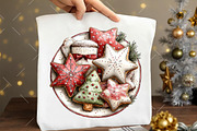 Whimsical Christmas Clipart, an Illustration by OK Design (Thumbnail 6 of 6)