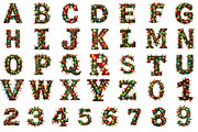 Christmas Lights Alphabet Clipart, an Illustration by DreamArtGraphic (Thumbnail 2 of 2)