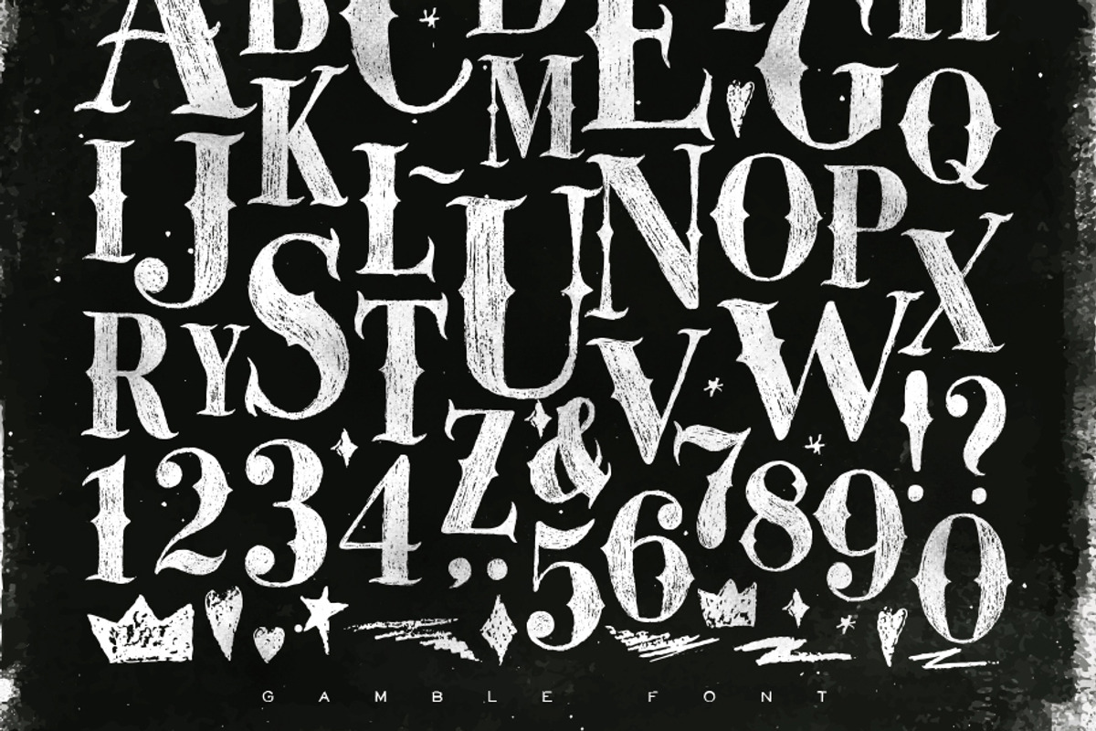 Gamble Font, a Blackletter Font by Anna (Photo 1 of 2)