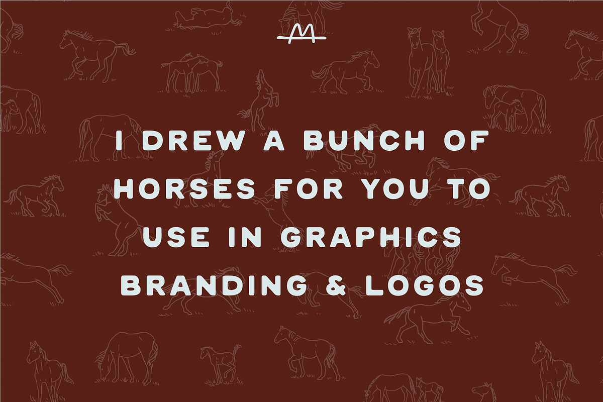 Horse Illustrated Icons - Handmade, an Animal Illustration by MEG BURK CHOI (Photo 2 of 3)