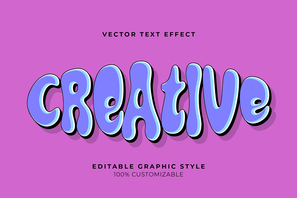 Bubble Retro Cartoon Text Effect