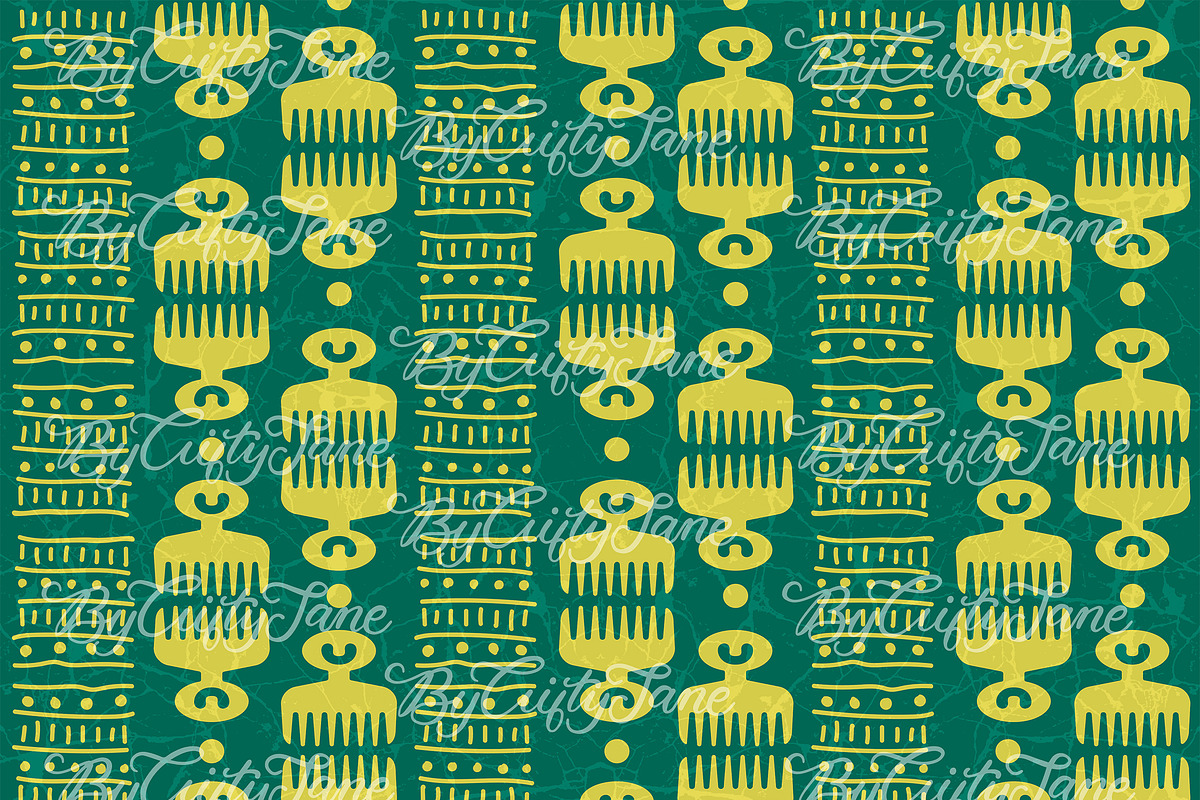 Adinkra DUAFE Pattern II, a Pattern Graphic by ByGiftyJane (Photo 8 of 11)