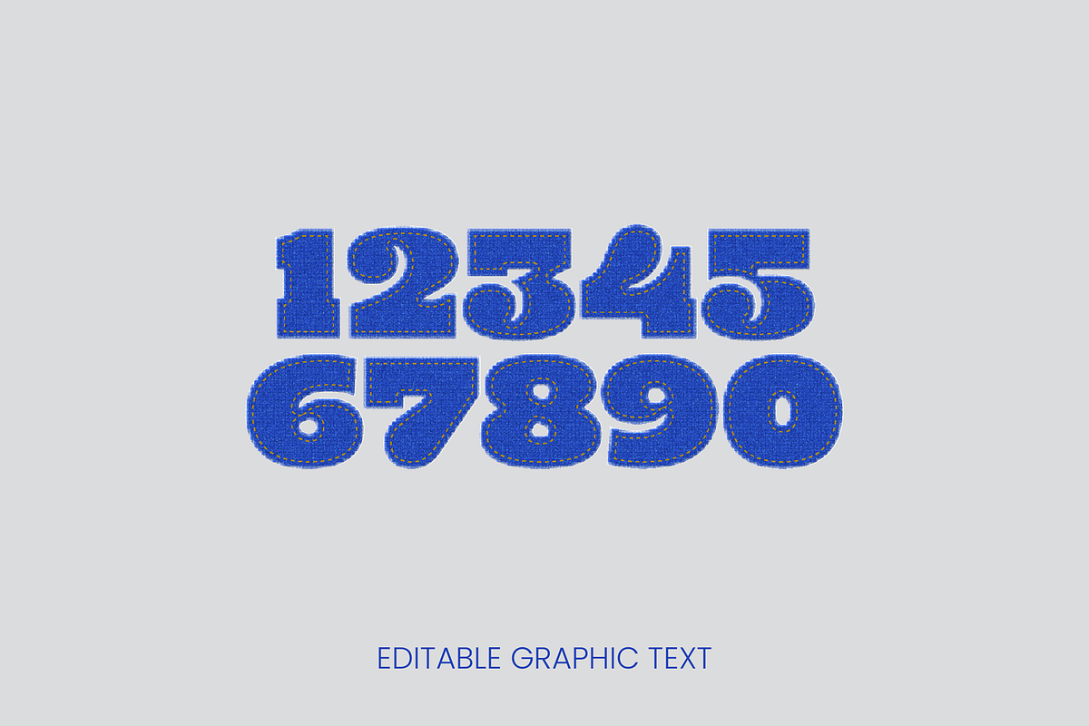 Retro Jeans Denim Text Effect preview 2
