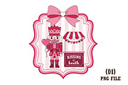 Coquette Nutcracker Valentine PNG, an Illustration by DreamArtGraphic (Thumbnail 1 of 6)