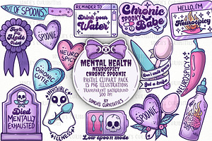 Mental Health - Spoonie clipart