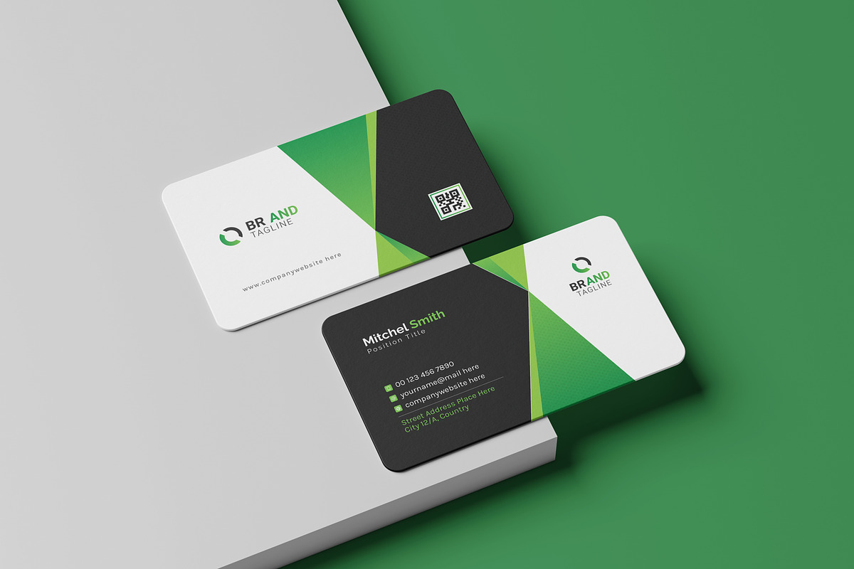Modern Minimalist Business Card, a Business Card Template by VectStock (Photo 1 of 4)