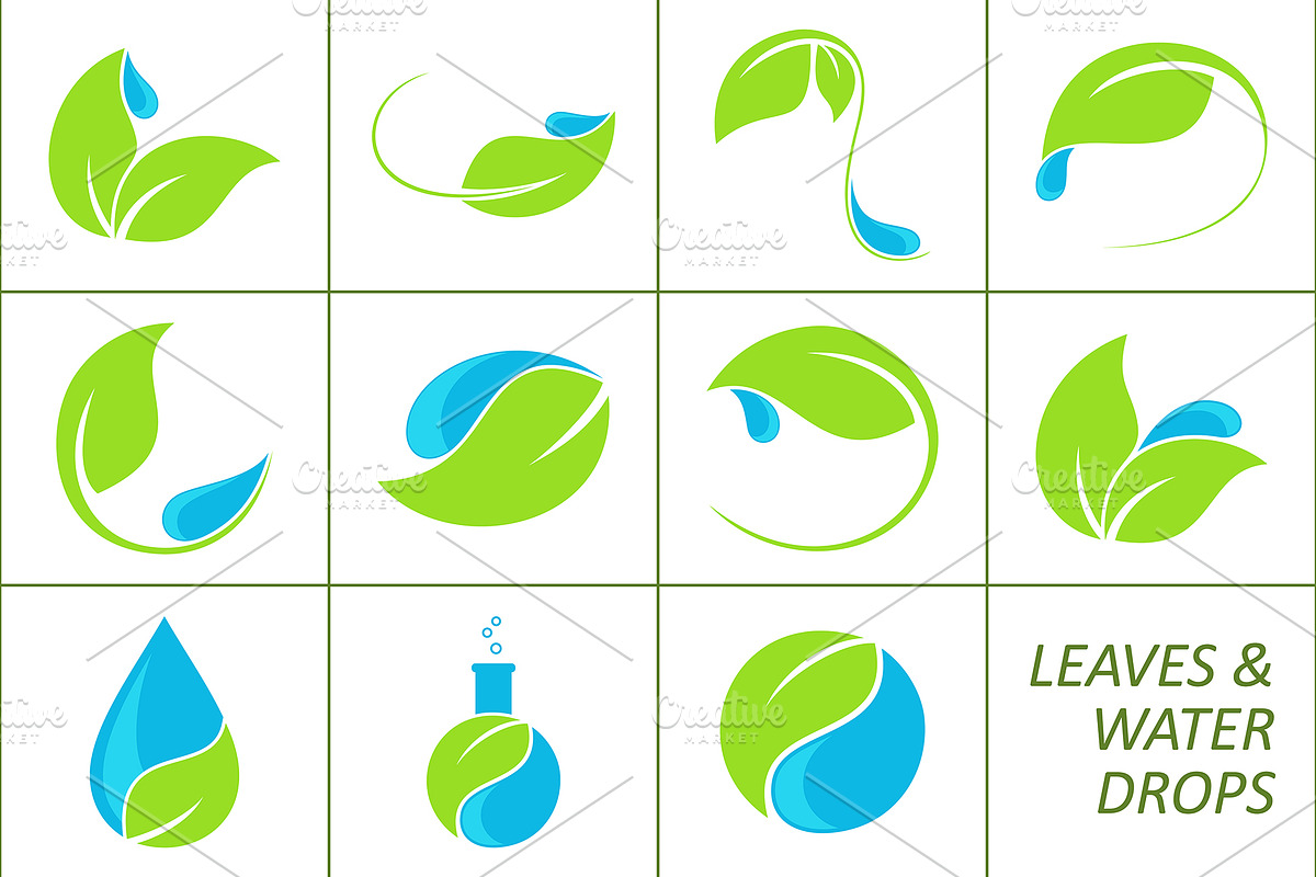 Eco friendly & Nature elements set, a Graphic by InkySplash (Photo 2 of 10)