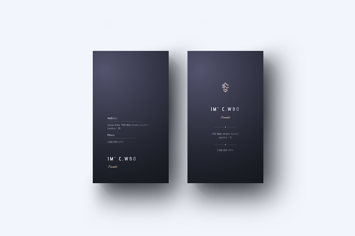 Arven - Elegant Business cards, a Business Card Template by Ctrl space studio (Photo 3 of 9)