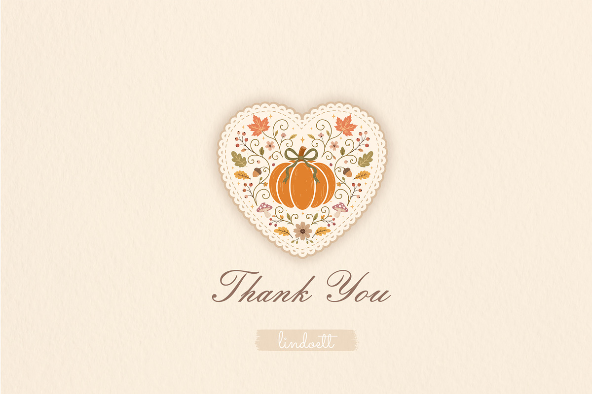 Whimsical Autumn Pumpkin Papers, a Pattern Graphic by lindoet23 (Photo 8 of 8)