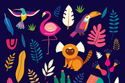 Jungle Animals cute collection, an Animal Illustration by MoleskoStudio (Thumbnail 2 of 13)