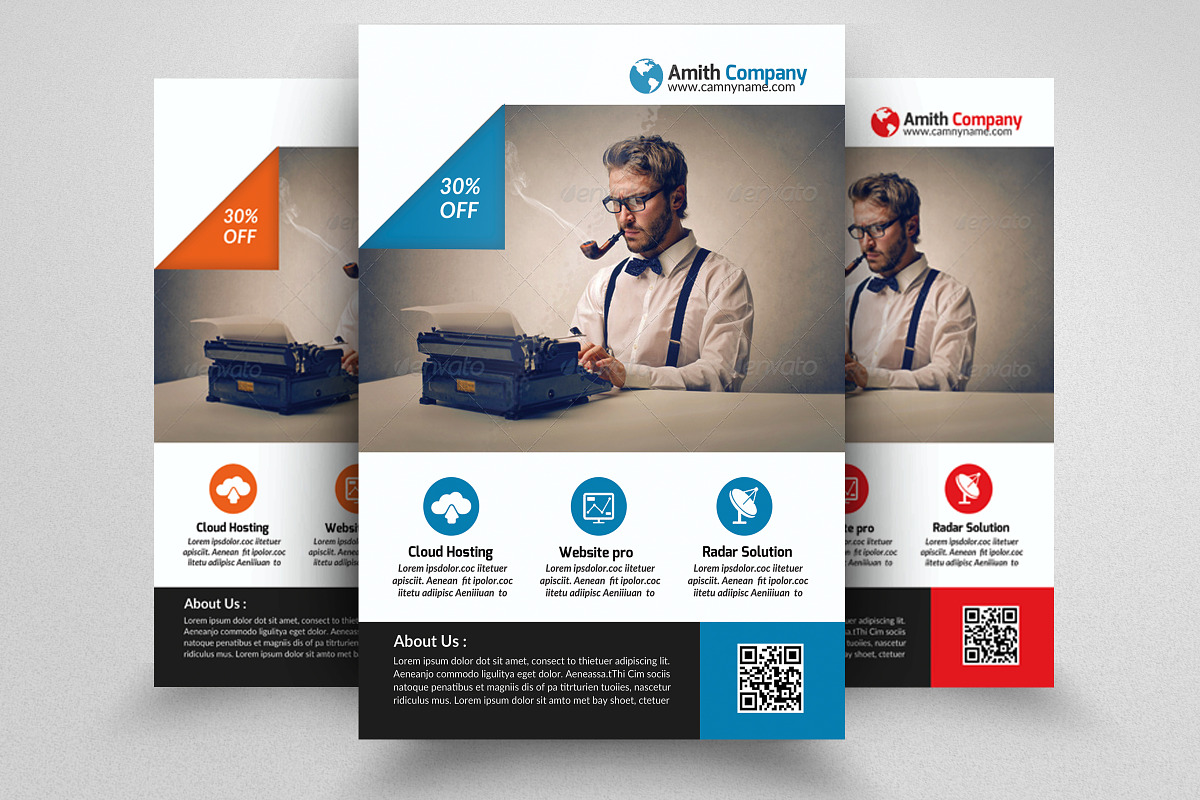 Business Flyer Psd Template, a Flyer Template by Psd Templates (Photo 1 of 3)