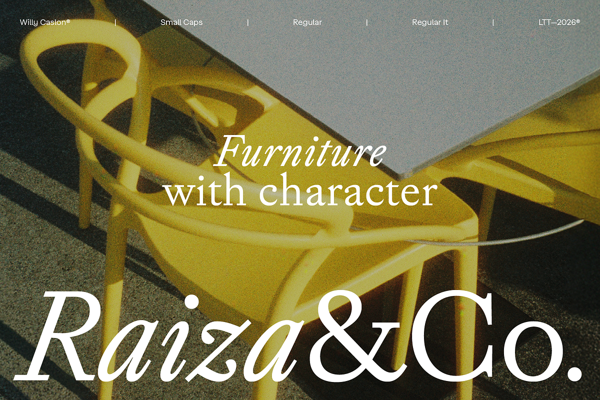 Willy Caslon, a Serif Font by Latinotype (Photo 6 of 13)
