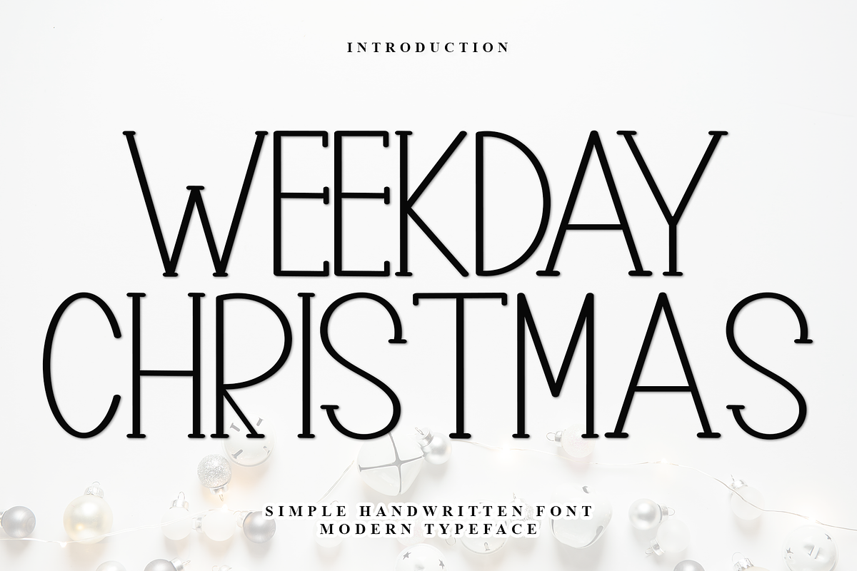 Weekday Christmas, a Serif Font by InermediaSTUDIO (Photo 1 of 7)