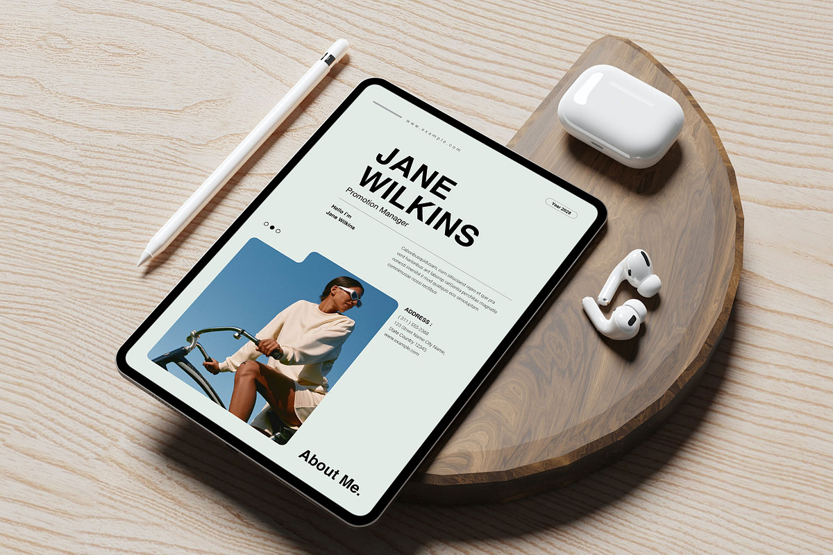 Resume - CV - Template _Word & Canva, a Resume Template by TemplateFolio-Shop (Photo 2 of 6)
