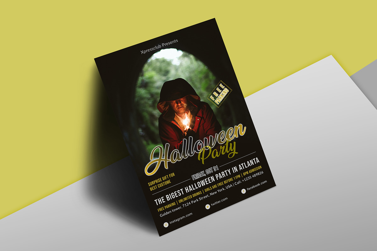 Halloween Flyer, a Flyer Template by graphicsunday (Photo 2 of 3)