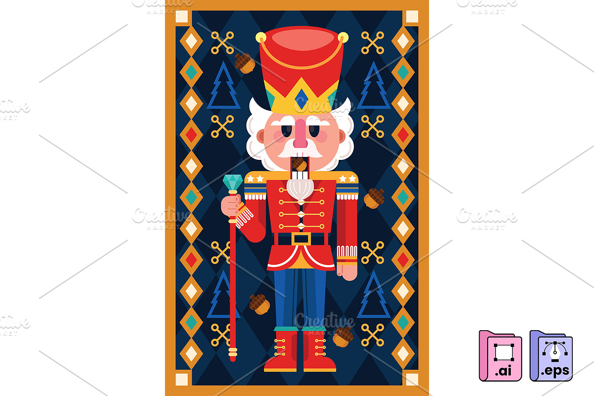 Classic Festive Nutcracker, a Person Illustration by MISS CHATZ (Photo 1 of 3)
