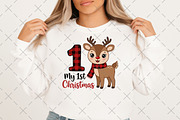 My First Christmas Reindeer PNG, an Illustration by Craft Nest (Thumbnail 2 of 6)
