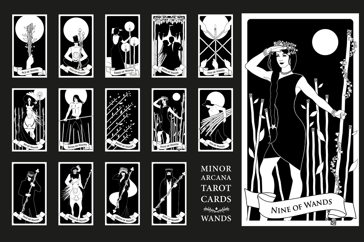Tarot Black and White. 78 cards, an Illustration by La Inspiratriz (Photo 5 of 9)