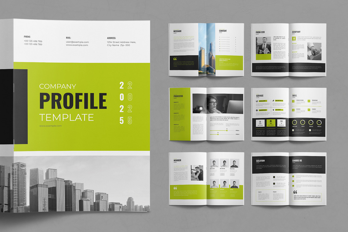 Company Profile Brochure Layout, a Brochure Template by ContestDesign (Photo 1 of 3)