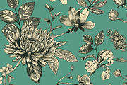 Modern Floral Toile de Jouy Patterns, a Pattern Graphic by AnnArt (Thumbnail 11 of 13)