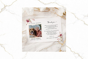 Funeral Thank You Card Canva FR008, a Card Template by TyphoonStudio