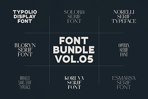 Font Bundle Vol.05 – 8 Premium Fonts