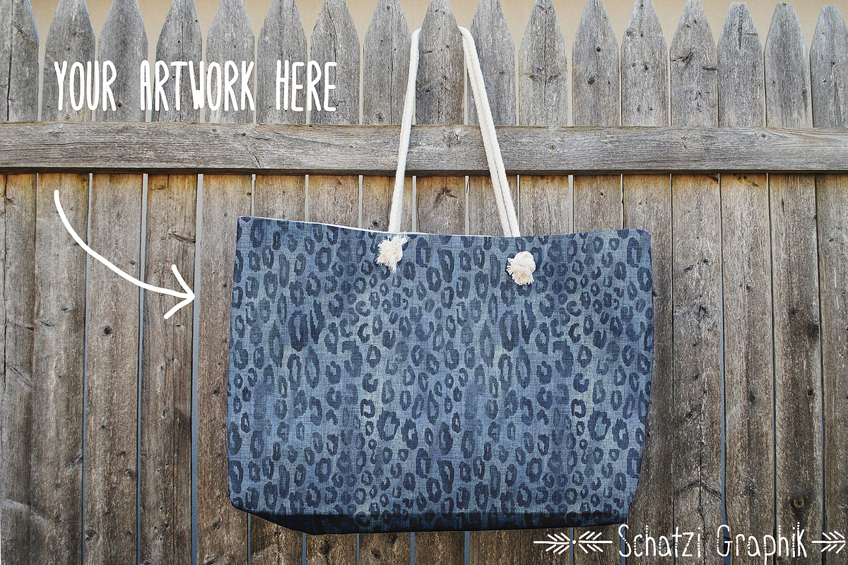 Weekend Tote Mock-Up Version 2, a Product Mockup by Schatzi Graphik (Photo 3 of 5)