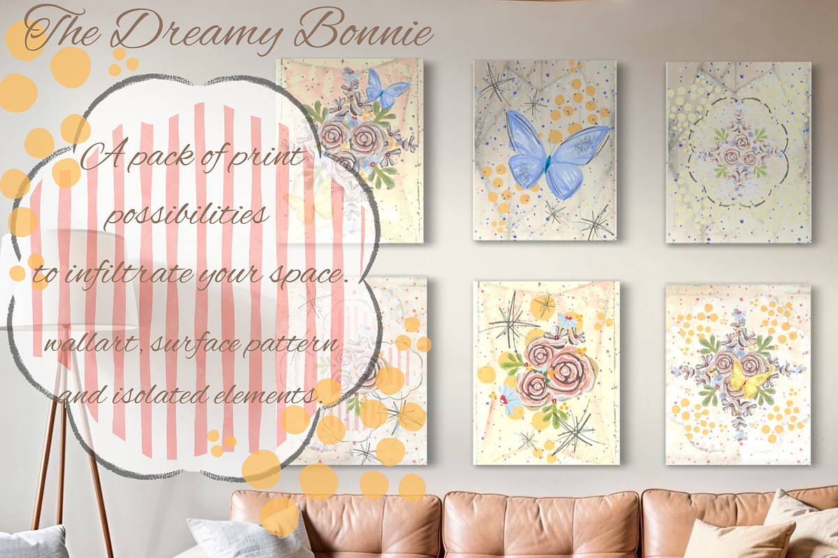 Butterflies and florals - nostalgia, an Object Graphic by Grandma's Lore (Photo 1 of 11)
