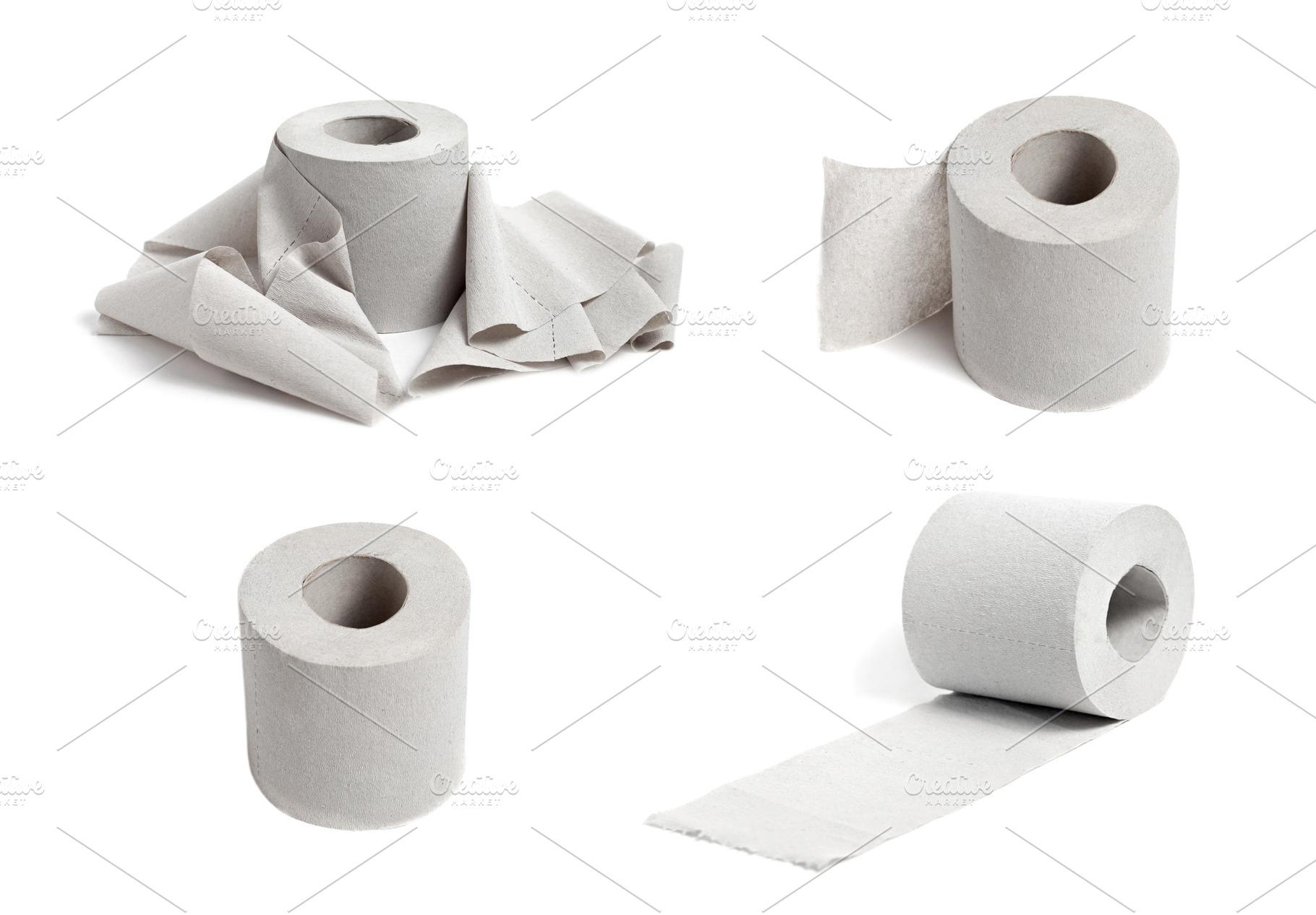 Single toilet paper, a Photo by saiko3p