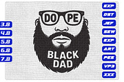 Dope Black Dad Beard Glasses Design, a Decorative Illustration by Purpose Ekbal (Thumbnail 1 of 3)