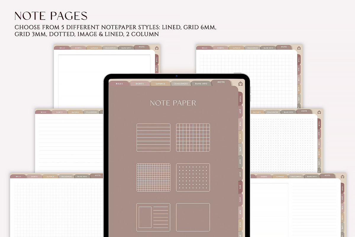 Digital Budget Planner iPad, a Presentation Template by SofiaDesign16 (Photo 6 of 8)