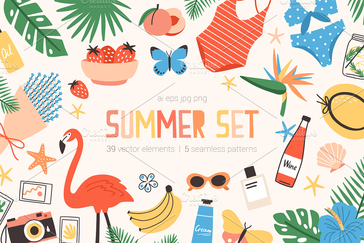 Summet set, a Decorative Illustration by Good Studio (Photo 1 of 14)
