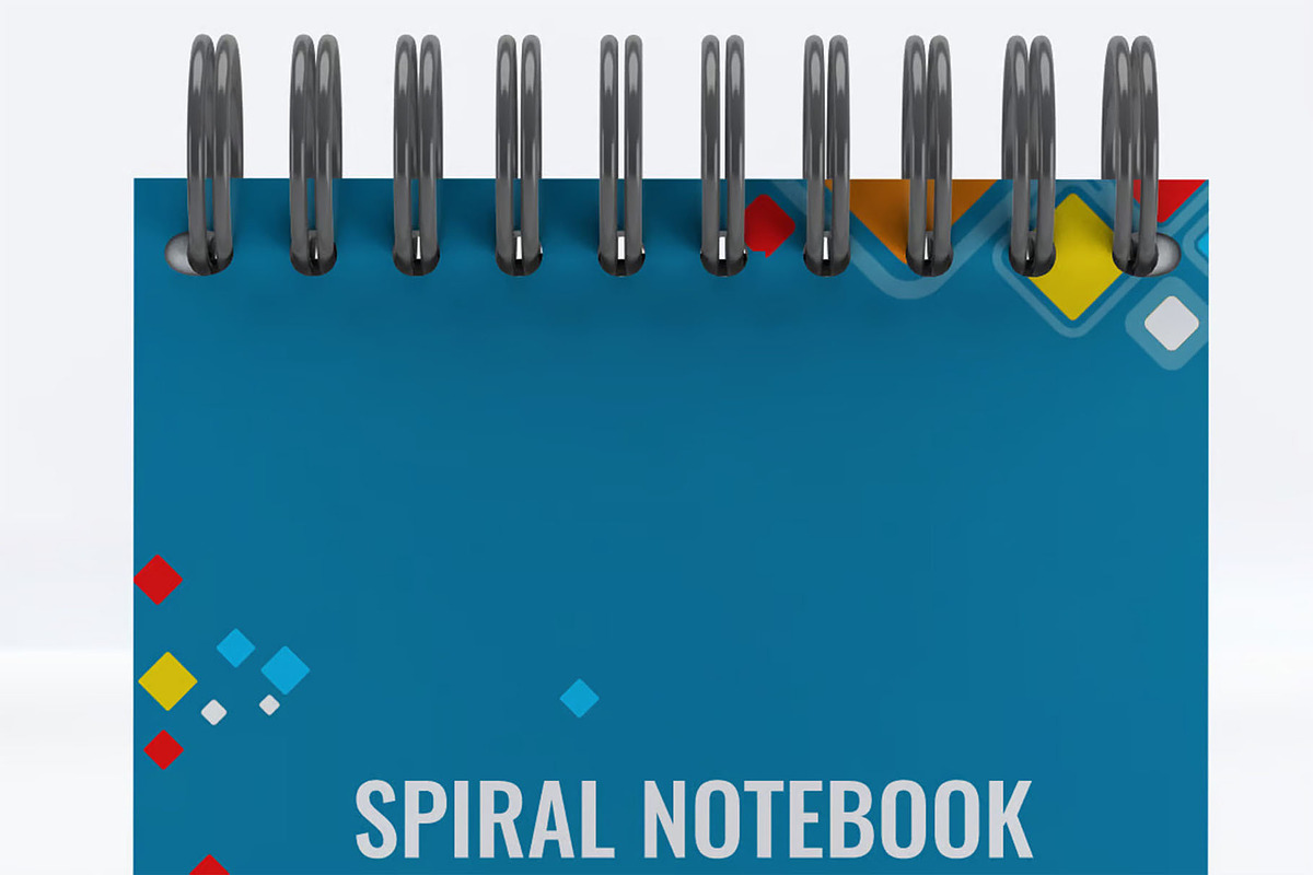 Spiral Notebook Mock-Up, a Product Mockup by DesignRushMarket (Photo 5 of 8)