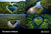 The Hearts of Nature - 23 images, a Decorative Illustration by Handmadefont (Thumbnail 4 of 10)