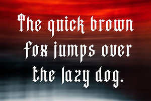 Gothic Song. Gothic Blackletter.