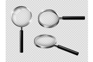 3D magnifying glass. Magnify with, an Object Illustration by Frogella