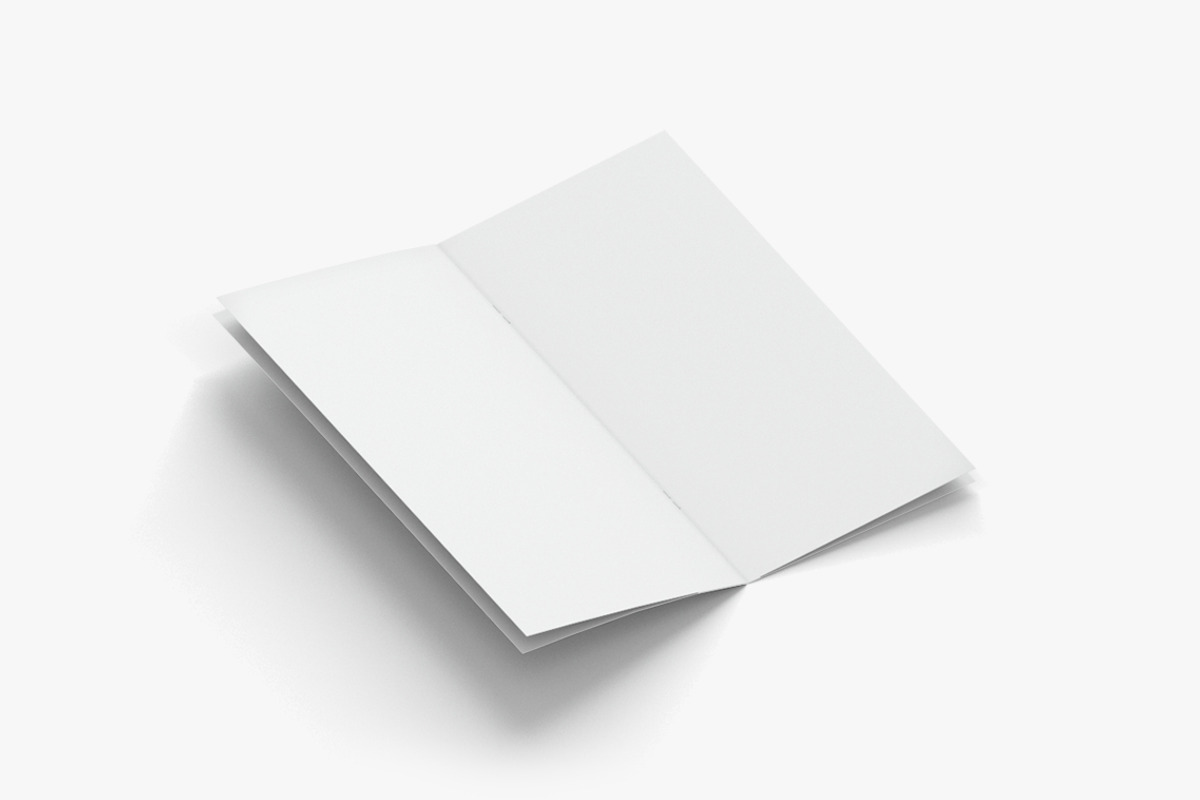 8 White Booklets Flyers 3D Model, an Object 3D Model by rebrandy (Photo 5 of 7)