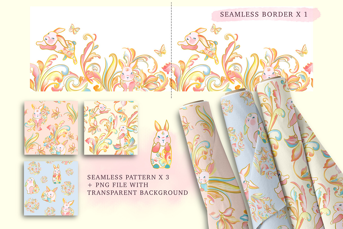 Chinoiserie Rabbit, an Animal Illustration by Rachel Art Studio (Photo 8 of 8)