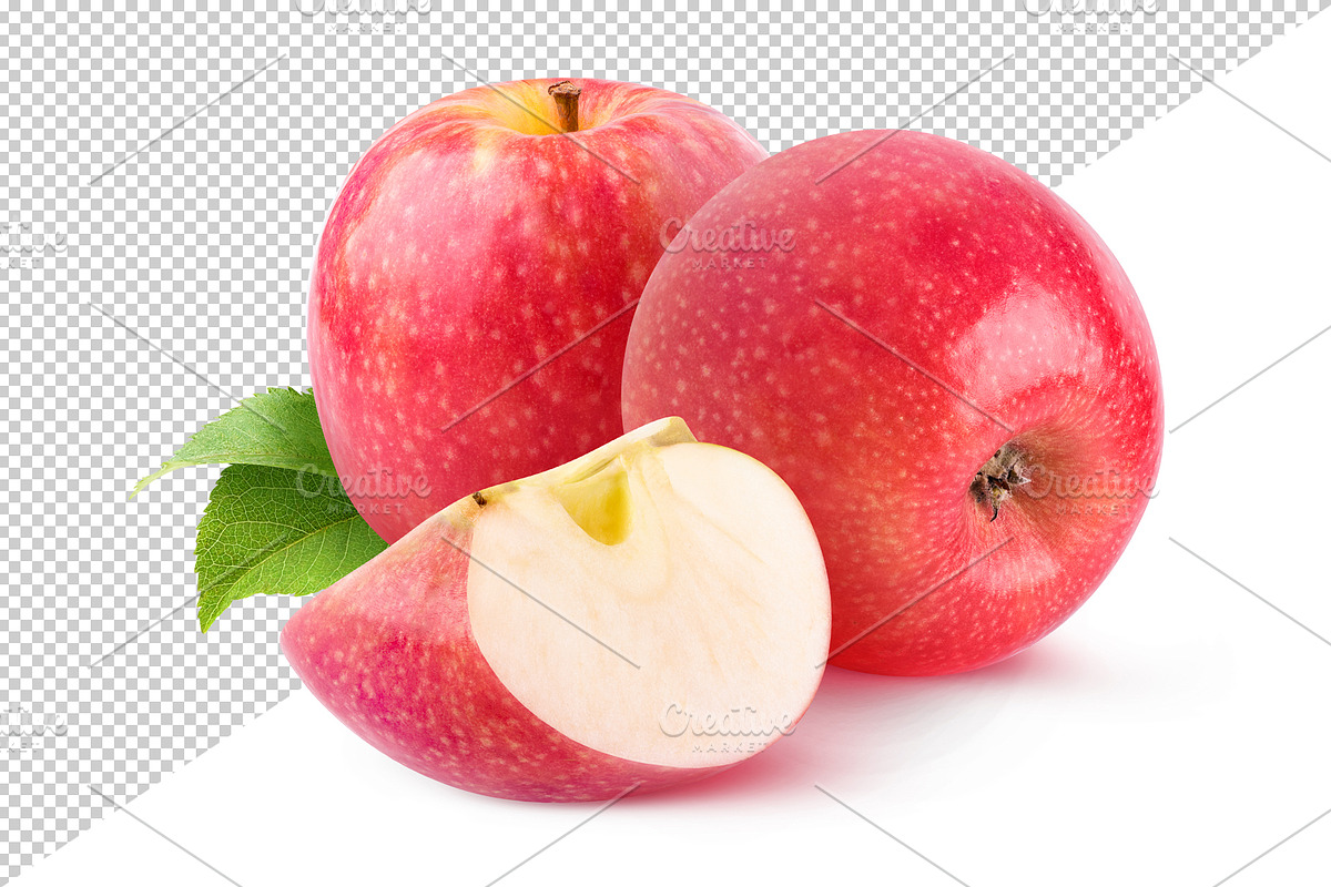 Cut red apples, an Object Graphic by Fruits+Veggies (Photo 2 of 6)