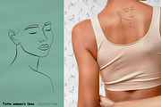 Tattoo women's lines, a Person Illustration by Vinegret -Shop (Thumbnail 3 of 8)