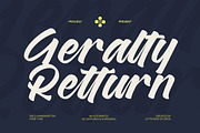 Geralty Retturn Bold Handwritten, a Script Font by Letterena Studios Script (Thumbnail 1 of 20)