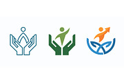 Human Growth Care Vector Logos, an Object Graphic by Artonix (Thumbnail 2 of 3)