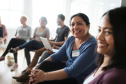 Diverse group of people in a seminar containing person, collaboration, and, a Person Photo by rawpixel