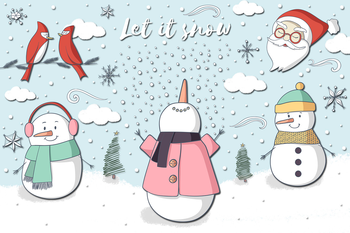 Let it Snow, an Illustration by clipick (Photo 1 of 5)