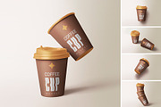Paper Cup Mockup, a Product Mockup by MockupCraft (Thumbnail 1 of 7)