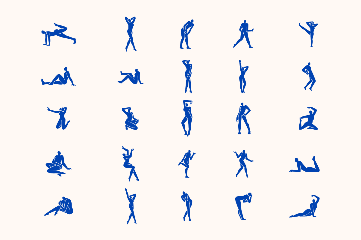 Women's Figure Poses In A Trendy Set, an Object Illustration by Illustrava (Photo 3 of 9)